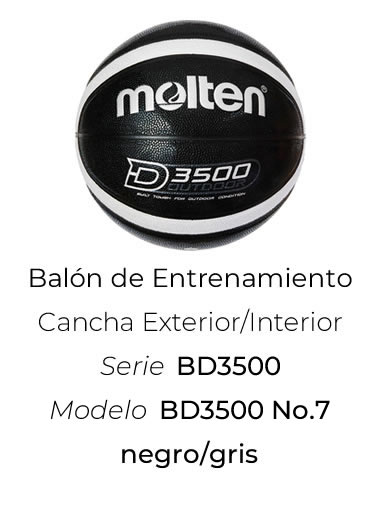 Balon de basquetbol Molten BD3500 negro